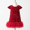 Vestido con Chaleco de Lentejuelas para Niñas Lingfeng Clothing Amazon Transfronterizo Nuevo Otoño Vestido Tutú Vestido Elegante para Niños