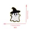 Fábrica de Bordado de Dongguan Bordado de Toalla de Calabaza Fantasma Día de Halloween Bordado de Chenilla Calcomanías Parche Calcomanías de Tela