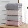 Toalla de baño de tres piezas, toalla de algodón para hotel, 500 g, algodón peinado, suave, absorbente, algodón grueso, logotipo al por mayor