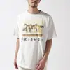 Camiseta Informal Holgada de Manga Corta Pesada para Hombre con Dibujos Animados Americanos de San Miguel, Moderna de Verano
