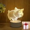Presente Criativo Luz Noturna 3D para Atividades de Feriado Infantil, Luz Noturna Pequena USB de Natal com Logo Impresso em LED