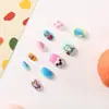 Uñas Vestibles para Niñas Piezas de Uñas de Animales Lindos Uñas Postizas Arte de Uñas Estilo Ovalado Casual Lindas Niñas