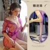 Ouça Incenso à Noite, Camisola de Tule Transparente Tentação, Pijama Sexy de Renda, Xale, Roupão de Banho de Malha, Conjunto Uniforme