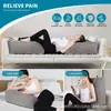 Almohada Inflable Elevada para Piernas para Uso en Casa, Cojín para Piernas para Recuperación de Fracturas, Cojín Inclinado para Piernas de PVC Inflable para Aliviar la Fatiga de las Piernas para Mujeres Embarazadas