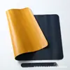 Alfombrilla de Escritorio Grande de Cuero de Doble Cara Cosida Impermeable para Oficina, Portátil, Teclado, E-Sports, Gaming, Alfombrilla Gruesa para Ratón