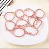 Cuerda para la Cabeza Tejida Pulsera para Mujer de Doble Propósito Anillo para el Cabello Simple Tendón de Goma Cuerda para el Cabello de Mujer Estilo Coreano Estilo Celebridad de Internet Cuerda para el Cabello Elegante