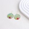 Aretes de Flor Seca Natural Vintage Flor Real Aretes Diseño Nicho Femenino Lujo Ligero Gancho para la Oreja de Flor Geométricos Aretes Transfronterizos Venta al por Mayor