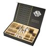 Amazon Conjunto de Talheres de Aço Inoxidável 24 Peças 1010 Quatro Peças Principais Faca Garfo Colher Caixa de Presente Colher Estilo Ocidental Iridescente Doméstico