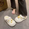 Novedad Otoño/Invierno 2026 Pantuflas Peludas Cálidas y Cómodas con Forro de Felpa para Uso en Exteriores, Impermeables, Uso en Casa, Algodón Antideslizante con Suela Gruesa