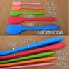Todo-en-Uno Todo Incluido Espátula de Silicona Transparente para Raspar Batir Crema Mantequilla Espátula de Goma Rascador Herramienta Rascador para Hornear Pasteles