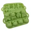 Venda Direta da Fábrica Molde de Silicone Urso Sorveteiro Estilo Duplo Seguro para Forno Micro-ondas Molde para Bolo Chocolate Gelatina