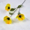Nueva simulación de alta gama de flor de Anémona flocado Anémona decoraciones para el hogar de interior adornos amapola flor artificial