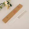 Herramientas Dentales Desechables para Homestay de Hotel Habitación de Hotel de Lujo Cartucho de Papel Kraft Traje de Baño Cepillo de Dientes de Cerdas Suaves