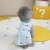 Ropa para Perros y Mascotas Primavera y Verano Nuevo Estilo Ropa para Gatos y Perros Pequeños Como Teddy, Schnauzer, Pomerania, Bichón, Chaleco Falda Patchwork