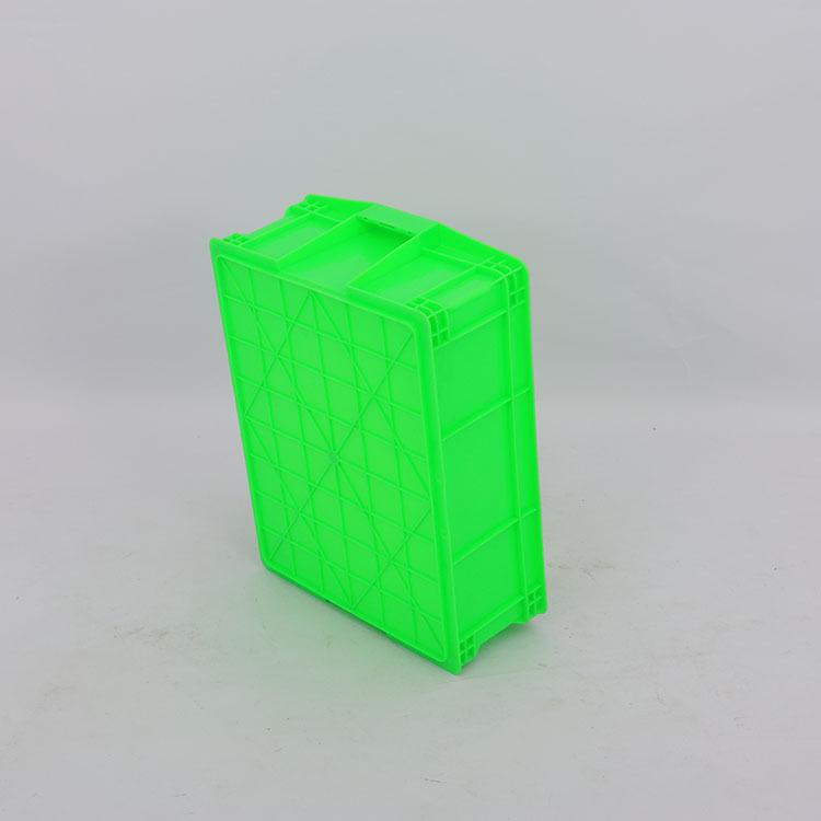 塑料周转箱 465-160塑胶框带盖蓝色塑胶可配盖