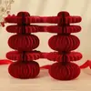 Decoración de Compromiso para Recién Casados, Adornos de Bolas de Panal Rojas Tridimensionales con la Palabra "Xi" para Habitación de Boda, Sala de Estar, Decoración de Boda, Celebración de Boda