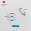 Hebillas en Forma de D para Equipaje al por Mayor en Stock, Bolsos para Ropa, Hebillas de Anillo D de Alambre Plano, Anillos en Forma de D, Hebillas Semicirculares, Accesorios de Metal para Bolsos