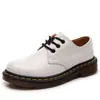 Zapatos de Cuero Bajos 1461 Transfronterizos para Hombre, Cuero Genuino, Estilo Británico, Botines de Talla Grande, Punta Redonda, Unisex, Zapatos Casuales de Trabajo para Pareja
