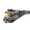 Tren de Vapor Retro Fenming con Luz, Vagón de Pasajeros, Accesorios de Vía, Piezas Suplementarias, Modelo de Juguete para Niños