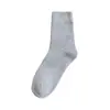 Calcetines gruesos estilo japonés de caña alta para mujer, calcetines gruesos de invierno forrados de felpa tipo toalla para dormir, calcetines cálidos de media pantorrilla para el hogar