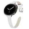 Adequado para pulseira de couro nova do Samsung Watch 8/9, pulseira de relógio de couro de cauda pontiaguda universal para Watch 8 Classic