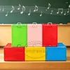 Taburete de Música de Plástico Multifuncional Tres Asientos Moldeado por Inyección Taburete de Música Almacenamiento con Cajón Bloques de Construcción Taburete de Coro
