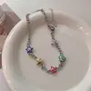 2023 nuevo collar de amor multicolor sonriente estrella clip para cartílago