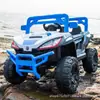 Carrinho elétrico infantil para bebês, carrinho de brinquedo infantil com controle remoto de quatro rodas, menino e menina, balanço para sentar, veículo off-road com tração nas quatro rodas.