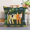 Almohada geométrica de animales para sofá, sala de estar, cama, respaldo, siesta, oficina, cojín de espalda, funda de cojín de cintura para coche