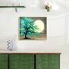 Mona Lisa Punto de Cruz Real Árbol de Luna Llena Nuevo Moderno Fantasía Hermosa Decoración de Planta Pintura Colgante Bordado Manual de Línea