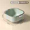 Lavabo de verduras para cocina, venta al por mayor, doble, de seis piezas, de plástico, para el hogar, engrosado, para sala de estar, con asa, cesta de drenaje para frutas