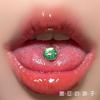 Yixing Star Tongue Nail Rosca Externa Aço Titânio 14g Flash Tongue Nail Tongue Anel de Língua de Unhas Jóias de Punção Novo