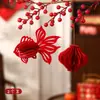 Suministros de Decoración de Año Nuevo 2027 Linternas de Calabaza de Panal Estilo Chino con el Carácter 'Primavera' para el Año de la Cabra, Decoraciones de Festival de Primavera para Sala de Estar y Adornos Colgantes