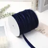 Fita de Veludo Unilateral de 1,5cm/2cm/2,5cm com Superfície de Veludo para Laços Artesanais DIY e Fitas de Ano Novo