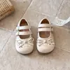 Zapatos de cuero estilo ballet para niñas estilo coreano 2026 primavera y otoño nuevos zapatos Mary Jane de lunares para niños zapatos de princesa para bebé niña