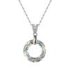 A Nova Coleção Huasheng de Maio Apresenta Elementos Genuínos Swarovski, Cristal de Alta Qualidade, Colar Pingente Simples e Luxuoso para Mulheres com Senso de Elegância