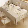 Nova Toalha de Mesa 2025 Impermeável, à Prova de Óleo, Anti-Escaldante, Sem Lavar Mesa de Jantar Mesa de Café Mesa Retangular Toalha de Mesa Tapete de Mesa com Sensação de Luxo Leve