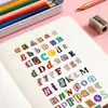 Adesivos de Letras Retro Literários Criativos Ins Colagem Caderno de Bolso Material DIY Adesivos Decorativos de Vedação Caderno de Bolso Adesivos em Inglês