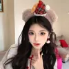 Diadema con Orejas de Oso Estilo Lolita Japonés Elemento de Accesorio para el Cabello Color Café Linda Chica Encaje Lolita Kc