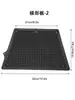 Placa de montaje para motor de bote inflable, placa trapezoidal de plástico, placa de montaje para motor de aleación de aluminio engrosada, accesorios para kayak de pesca