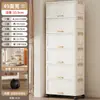 Caja de Almacenamiento Doméstica de Gran Capacidad Armario Plegable de Almacenamiento Caja para Archivos Estante para Snacks con Ruedas para Dormitorio Sala de Estar