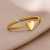 Anillo de Acero Inoxidable Chapado en Oro Transfronterizo para Mujer, Cruz, Luna, Anillo Geométrico Liso, Anillo de Pareja, Patrón Geométrico en Forma de Corazón