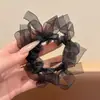 Goma para el pelo satinada floral Maillard para mujer, alta elasticidad, liga para el pelo duradera que no daña el cabello, accesorio elástico para el pelo
