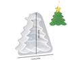 Una variedad de moldes de silicona planos para velas de Navidad alce muñeco de nieve árbol de Navidad copo de nieve molde de resina pegamento transfronterizo