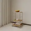 Nova Combinação de Prateleiras de Armazenamento Estilo Japonês com Acabamento em Madeira Natural, Estantes de Livros, Gaveteiros Helmer, Prateleiras de Armazenamento para Sala de Estar, Armários de Armazenamento