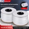PVC número tubo máquina em branco ameixa tubo eletricista impressão de fio logotipo linha número tubo branco em estoque atacado