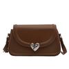 Bolso Nuevo para Mujer, Sencillo y Elegante, Textura de Color Sólido, Bolso Cuadrado Pequeño para Debajo del Brazo, Bolso de Hombro con Hebilla Magnética, Ideal para el Trabajo, para Mujer