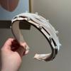 Diadema de Textura de Estilo Fragante de Lujo Ligero Celebridad Elegante Diadema de Perlas Nueva de Alta Gama Combinable Nueva Primavera y Verano Sombrerería