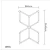 Luz hexagonal de panal 110V transfronteriza, luz de garaje 220V, luz para lavado de autos recubierta con película impermeable, iluminación para estación de trabajo de detallado de autos