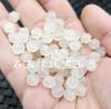 Cuentas de calcedonia blanca hielo en forma de calabaza Cuentas sueltas de jade Ágata amarillo Chevron joyería Accesorios de ágata ceniza azul